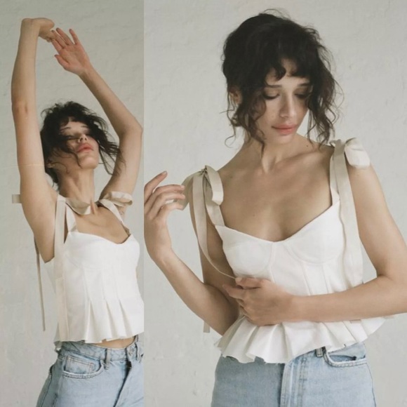 Orseund Iris Tops - $320 Sthr Studio Love Letter Peplum Corset Top
